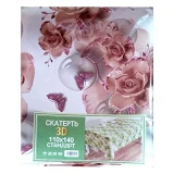 Скатерть для стола 3D 110х140см ассорти