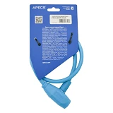 Замок велосипедный Apecs PD-81-65см Blue                                                            