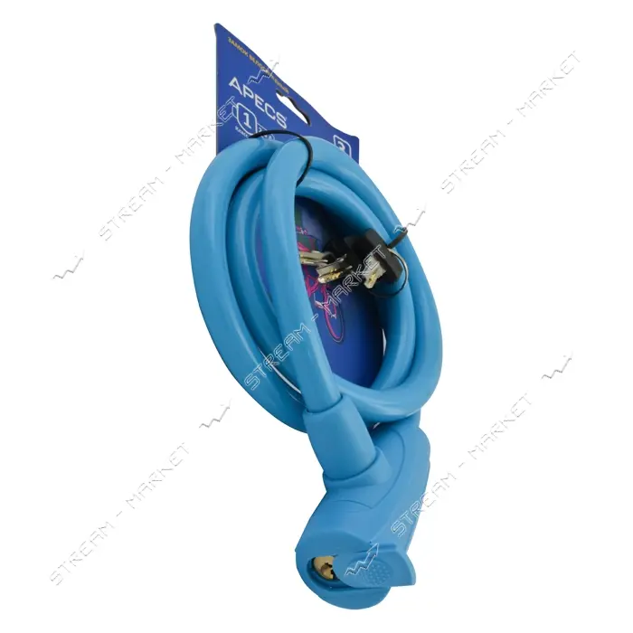 Замок велосипедный Apecs PD-84-100см Blue                                                           