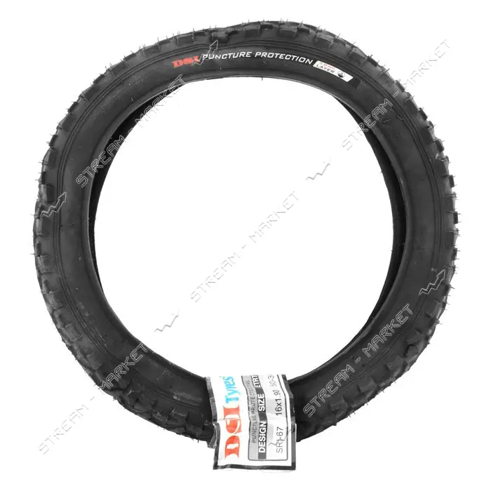 Покрышка DSI SRI 16х1.90 SRI-67 Antipunkture 5мм                                                    
