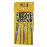 Напильники по металлу MasterTool 06-0250 5шт 200мм плоский круглый полукруглый трехгранный квад     