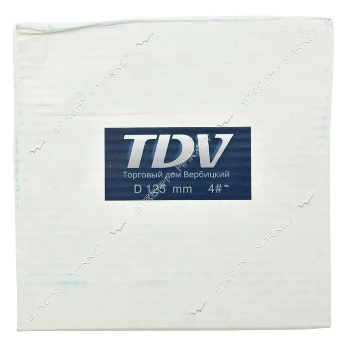 Диск шлифовальный чашечный TDV для УШМ по дереву газобетону пластику 125х22мм крупный зуб 4         
