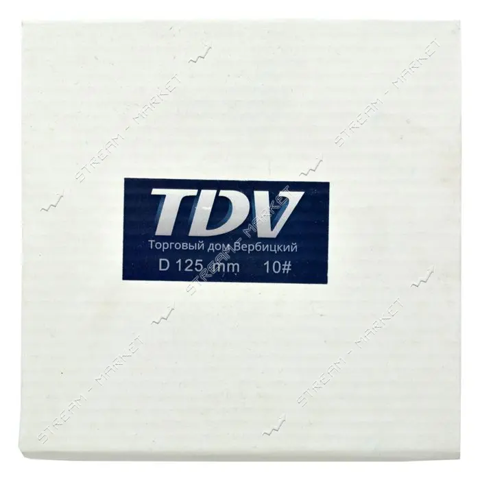 Диск шлифовальный чашечный TDV для УШМ по дереву газобетону пластику 125х22мм средний зуб 10