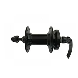 Втулка передняя алюминиевая на промподшипнике Disc-Brake 6 болтов Black