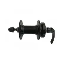 Втулка передняя алюминиевая на промподшипнике Disc-Brake 6 болтов Black                             
