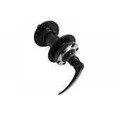 Втулка передняя алюминиевая на промподшипнике Disc-Brake 6 болтов Black