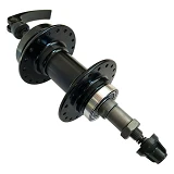 Втулка задняя алюминиевая на промподшипнике Disc-Brake 6 болтов Black