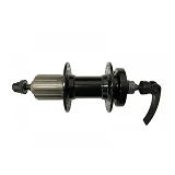 Втулка задняя алюминиевая c эксцентриком на промподшипнике под кассету Disc-Brake 6 болтов