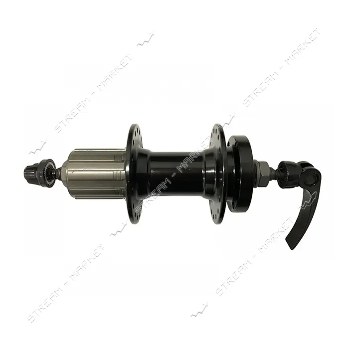 Втулка задняя алюминиевая c эксцентриком на промподшипнике под кассету Disc-Brake 6 болтов