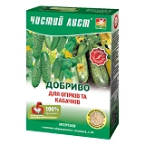 Удобрение кристаллическое для огурцов и кабачков Чистый Лист 900г
