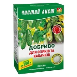 Удобрение кристаллическое для огурцов и кабачков Чистый Лист 300г                                   