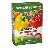 Удобрение кристаллическое для помидоров и перца Чистый Лист 300г