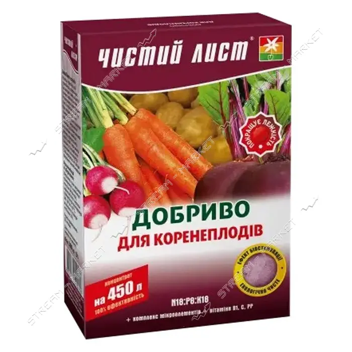Удобрение кристаллическое для корнеплодов Чистый Лист 300г                                          