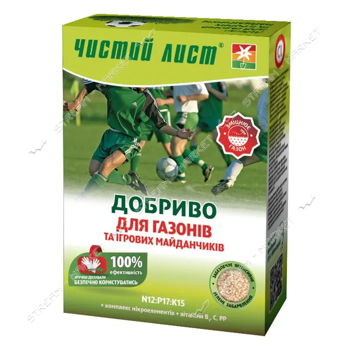 Удобрение кристаллическое для газонов Чистый Лист 300г                                              