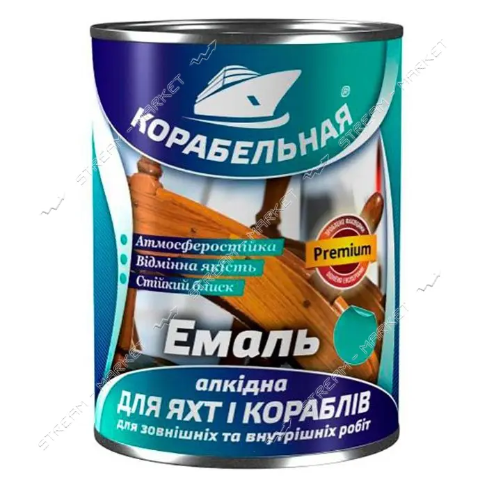 Краска алкидная ПФ-115 Корабельная 0.9кг салатовая Каменское