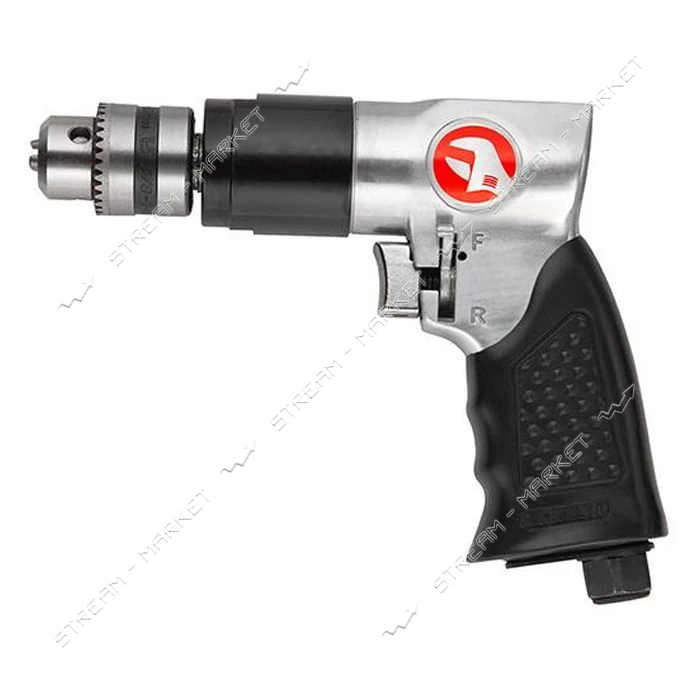 Дрель пневматическая Intertool PT-0902 с реверсом патрон 1.5-10мм 3/8"                              