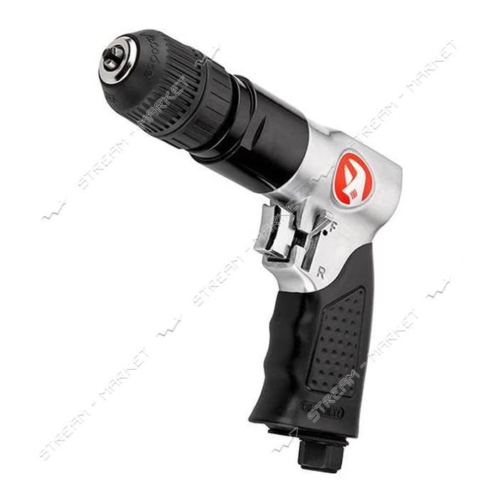 Дрель пневматическая с реверсом Intertool PT-0903 патрон самозажимной 1.5-10мм 3/8"