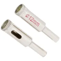 Коронки Sigma 1541121 алмазные по керамике и стеклу 12мм                                            