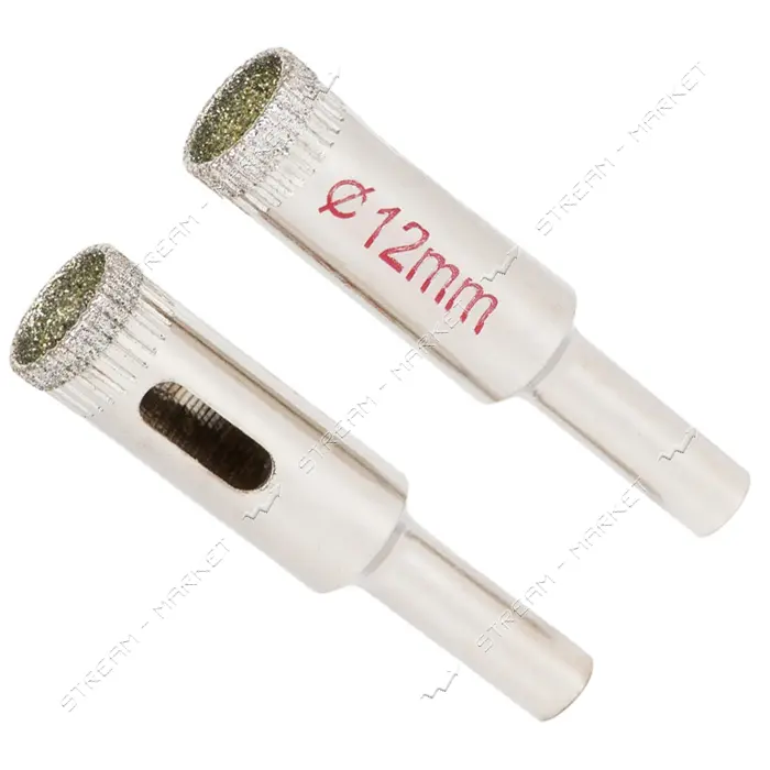 Коронки Sigma 1541121 алмазные по керамике и стеклу 12мм
