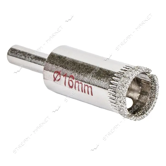 Коронки Sigma 1541161 алмазные по керамике и стеклу 16мм