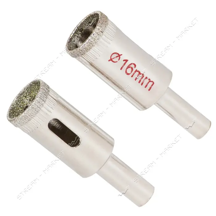 Коронки Sigma 1541161 алмазные по керамике и стеклу 16мм