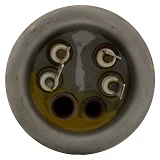 ТЭН для бойлера двойной Kawai TX 1.3 плюс 0.7кВт медь фланец d 64 гнутый