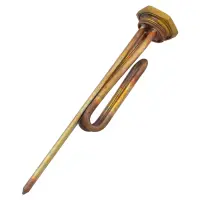 ТЭН для бойлеров TW 1.5 кВт резьба 1 1/4" изогнутый место под анод М6 в центре                      