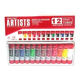 Набор красок акриловых Artists 1222LA 12 цветов 22мл                                                