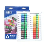 Набор красок акриловых Basics 2412C-3EA 24 цвета 12мл                                               