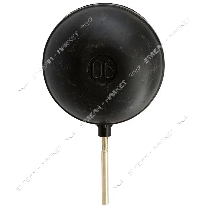Шар-кран для бачка унитаза 1/2" боковой подвод латунь хром поплавок OLD