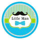 Тарелки Little Man детские бумажные одноразовые 18см 10шт                                           