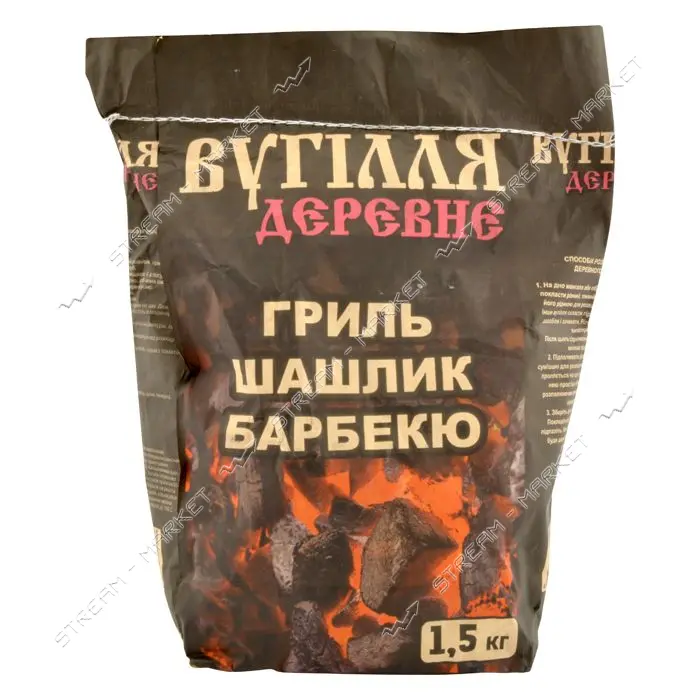 Уголь древесный 1.5кг