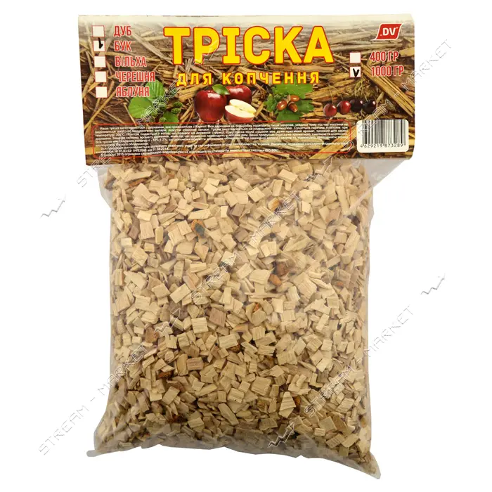 Щепка для копчения Дуб 1кг                                                                          
