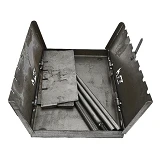 Мангал Огонек DV 12 шампуров сталь 1.5мм длина 0.54м ширина 0.24м высота ножек 0.45м