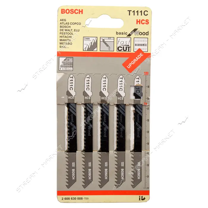 Пилки для электрического лобзика Bosсh T111C 5шт