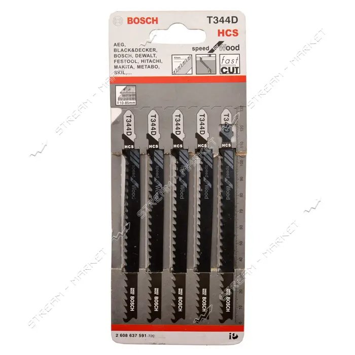 Пилки для электрического лобзика Bosch T344D CNBOS 5шт