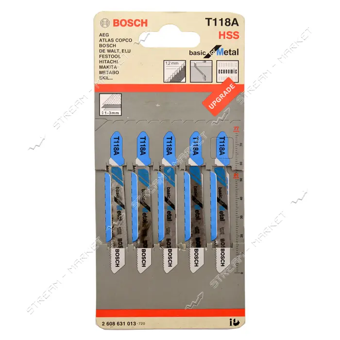 Пилки для электрического лобзика Bosсh T118A 5шт