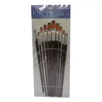 Набор кистей нейлон J.Otten JO7456-12 плоские 12шт