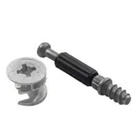 Стяжка мебельная эксцентриковая Минификс Hettich 16мм пластик 100шт черный                          