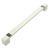 Ручка мебельная Yakut 224mm Турция белая хром