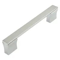 Ручка мебельная высокая квадрат Birgul 128mm Турция хром                                            