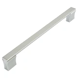 Ручка мебельная высокая квадрат Birgul 224mm Турция хром                                            