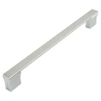 Ручка мебельная высокая квадрат Birgul 224mm Турция хром                                            