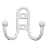 Крючок мебельный 622 якорь шар белый                                                                