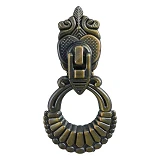 Ручка мебельная Miradel Висюлька 102 античная бронза