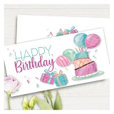 Конверт для денег Happy Birthday                                                                    