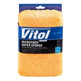 Губка для мытья авто Vitol VSC-1557 микрофибра 20х14х7см                                            