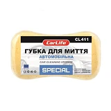 Губка для мытья автомобиля Сarlife Special c большими порами 220x120x60мм желтая                    