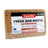 Губка для мытья автомобиля с большими порами Сarlife Premium 190x120x70мм коричневая