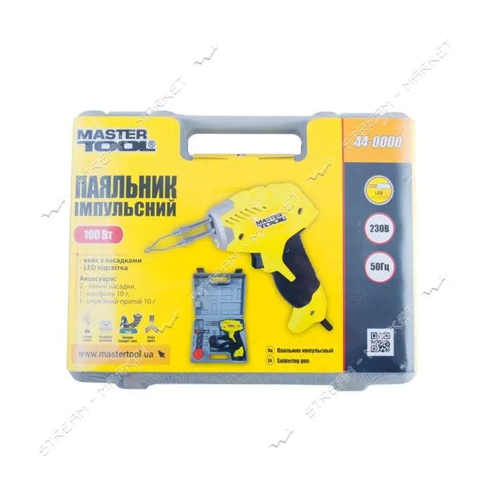Паяльник Master-Tool 44-0000 импульсный  с трансформатором 100 Вт                                   